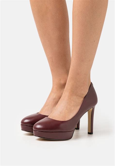 michael kors wooden heels|michael kors heels merlot.